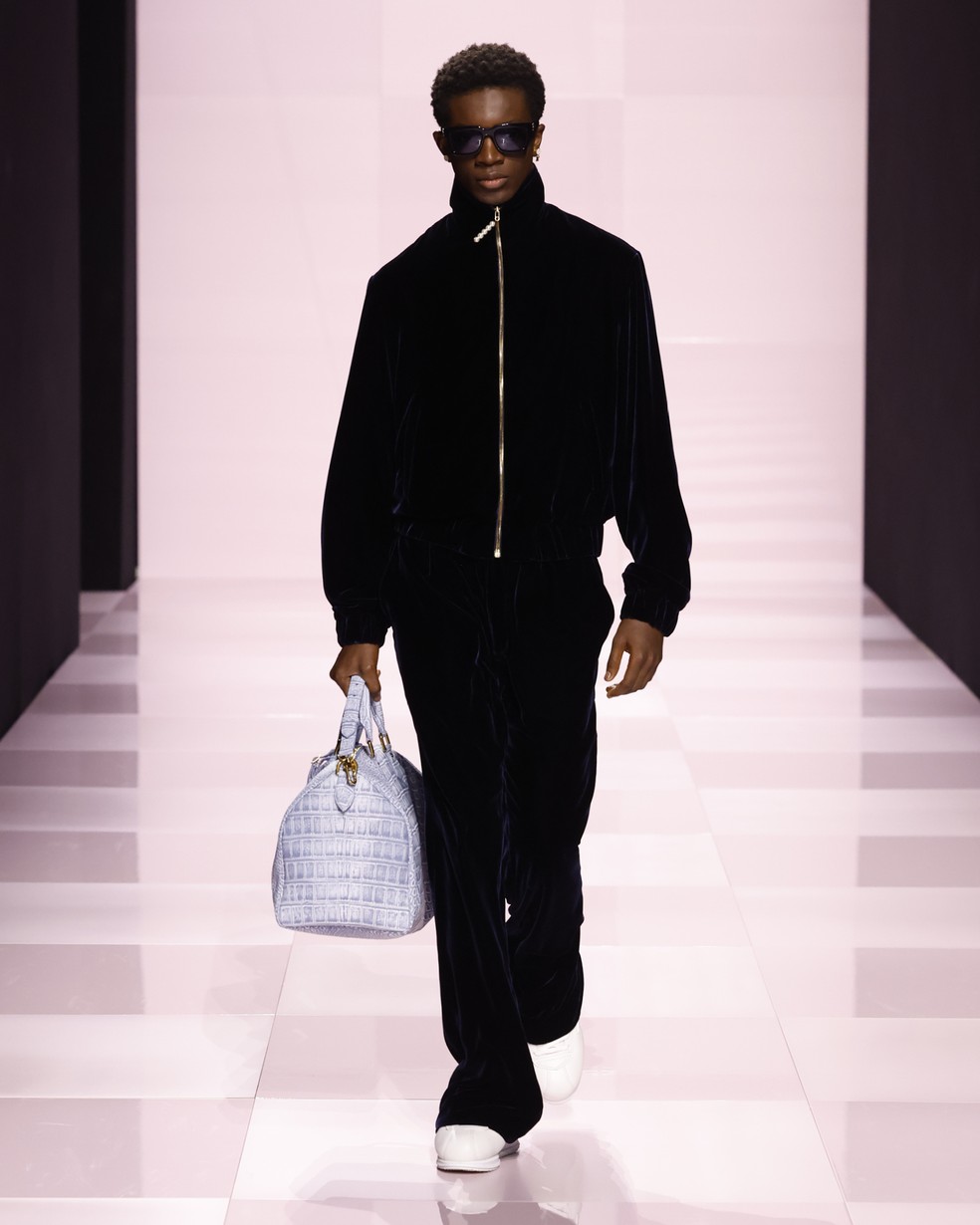 Desfile masculino de outono/inverno 2025 da Louis Vuitton — Foto: Divulgação: Louis Vuitton
