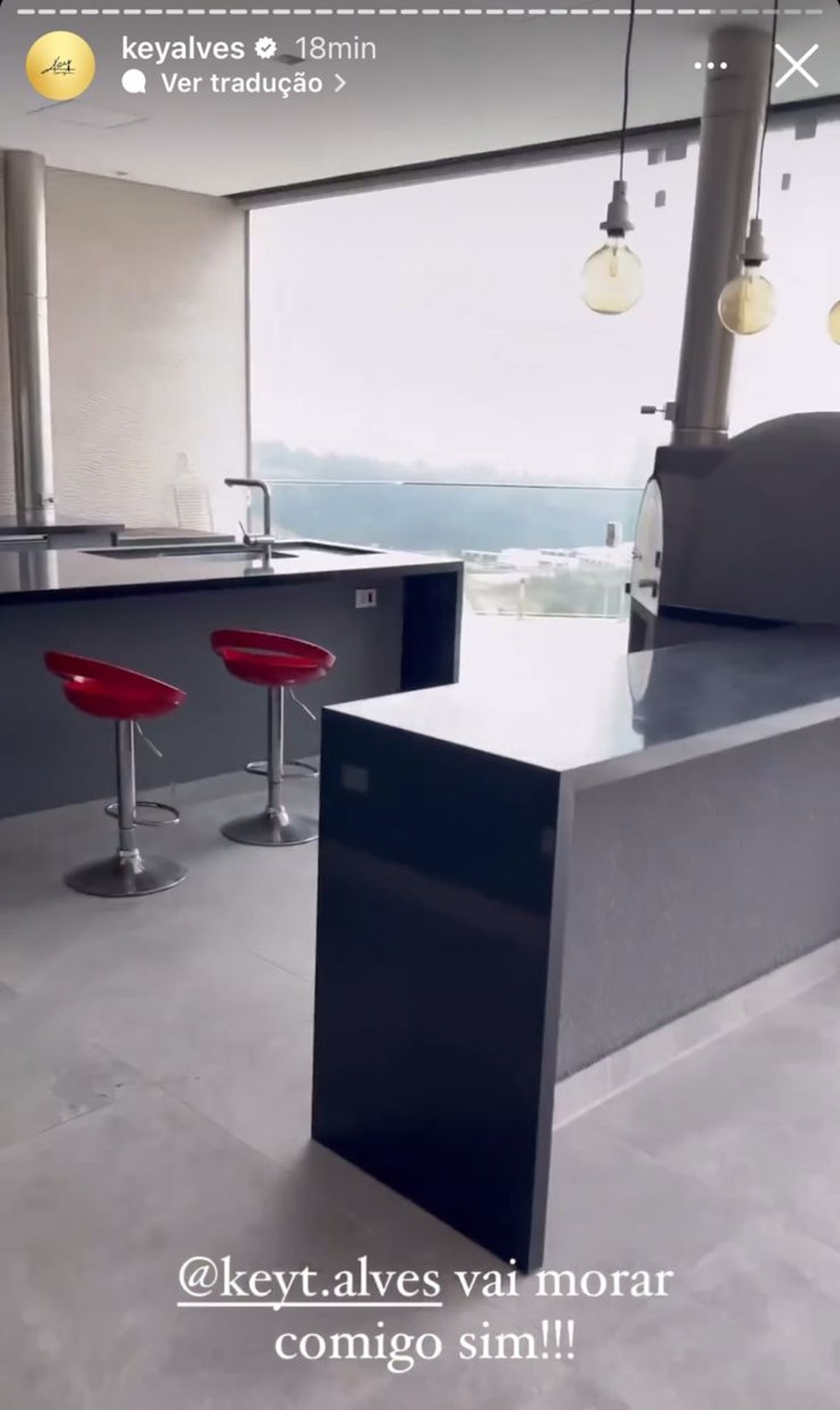 Key Alves mostrou alguns detalhes de sua nova mansão — Foto: Reprodução/ Instagram