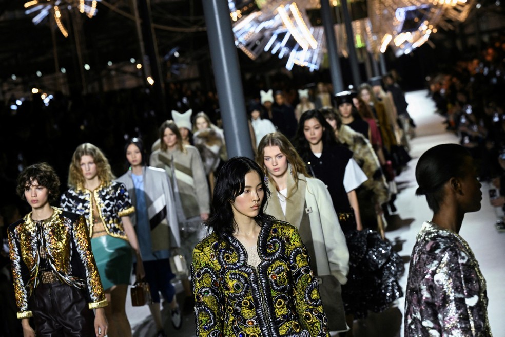 Desfile Louis Vuitton Semana de Moda de Paris — Foto: Getty Images
