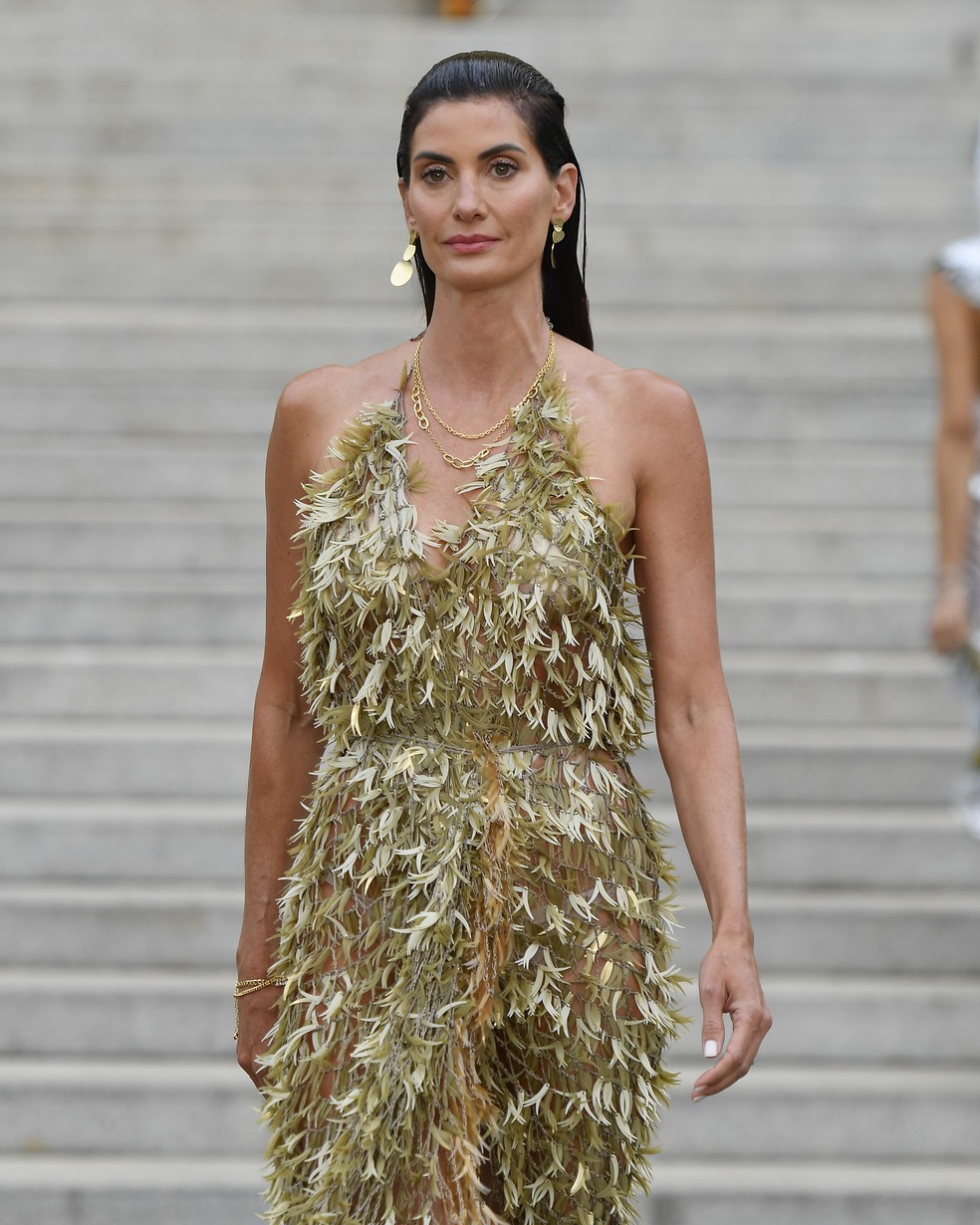 Isabella Fiorentino no desfile Ponto Firme de Gustavo Silvestre no São Paulo Fashion Week N 58 — Foto: Marcelo Soubhia/ @agfotosite
