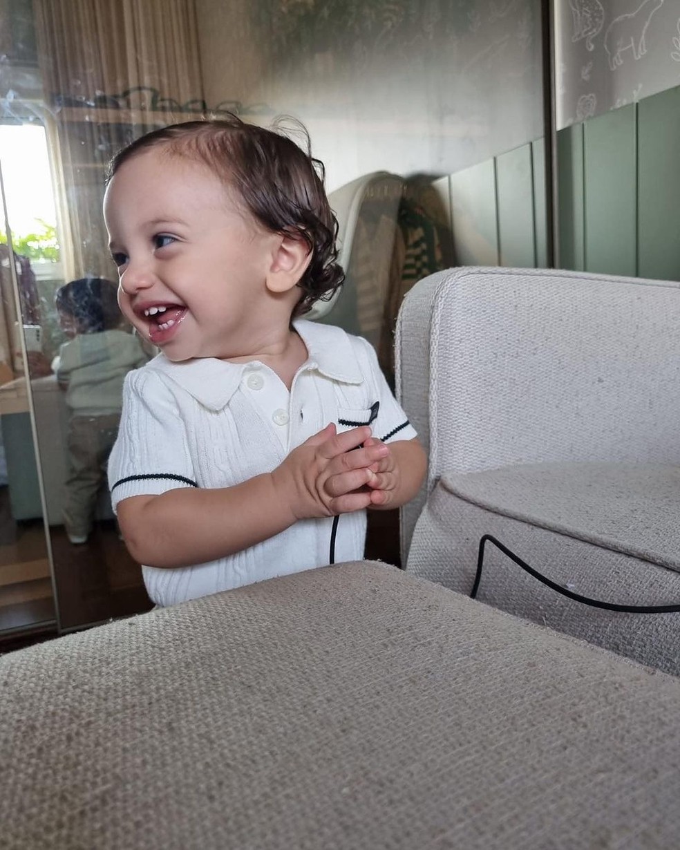 Filho caçula de Claudia Raia encantou nas redes sociais — Foto: Reprodução/ Instagram