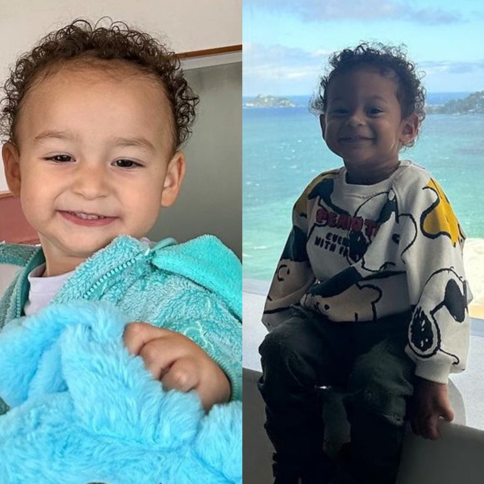Filhos de ex-BBBs Fred Bruno e Paulo André impressionaram por semelhança — Foto: Reprodução Instagram