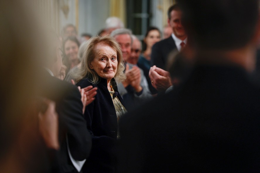 A escritora francesa Annie Ernaux, Prêmio Nobel de Literatura em 2022