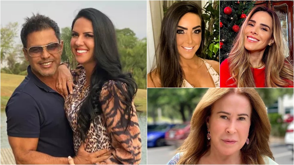 Zezé de Camargo, Graciele Lacerda, Zilu Camargo, Amabylle Eiroa e Wanessa Camargo brigaram em 2023 — Foto: Reprodução/Instagram