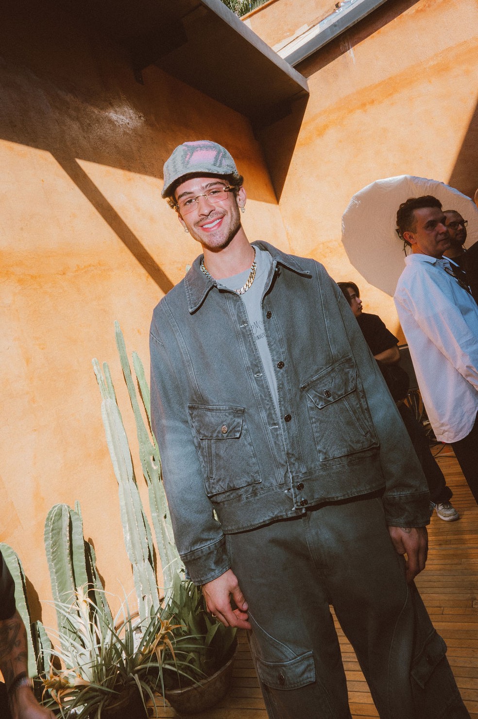 João Guilherme no desfile da marca Mondepars — Foto: Leca Novo