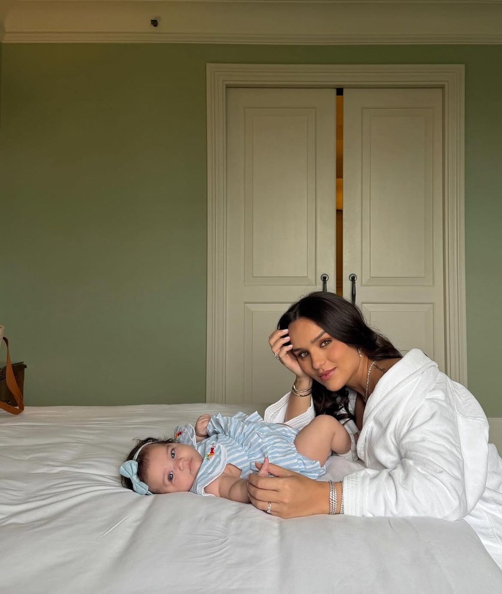 Rafa Kalimann encanta web ao se declarar para Zuza, sua filha com Nattanzinho — Foto: Reprodução/Instagram
