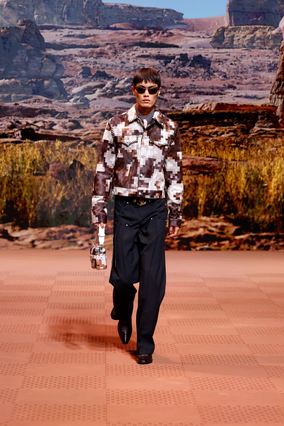 Louis Vuitton masculino por Pharrell Williams - inverno 2024 — Foto: Divulgação