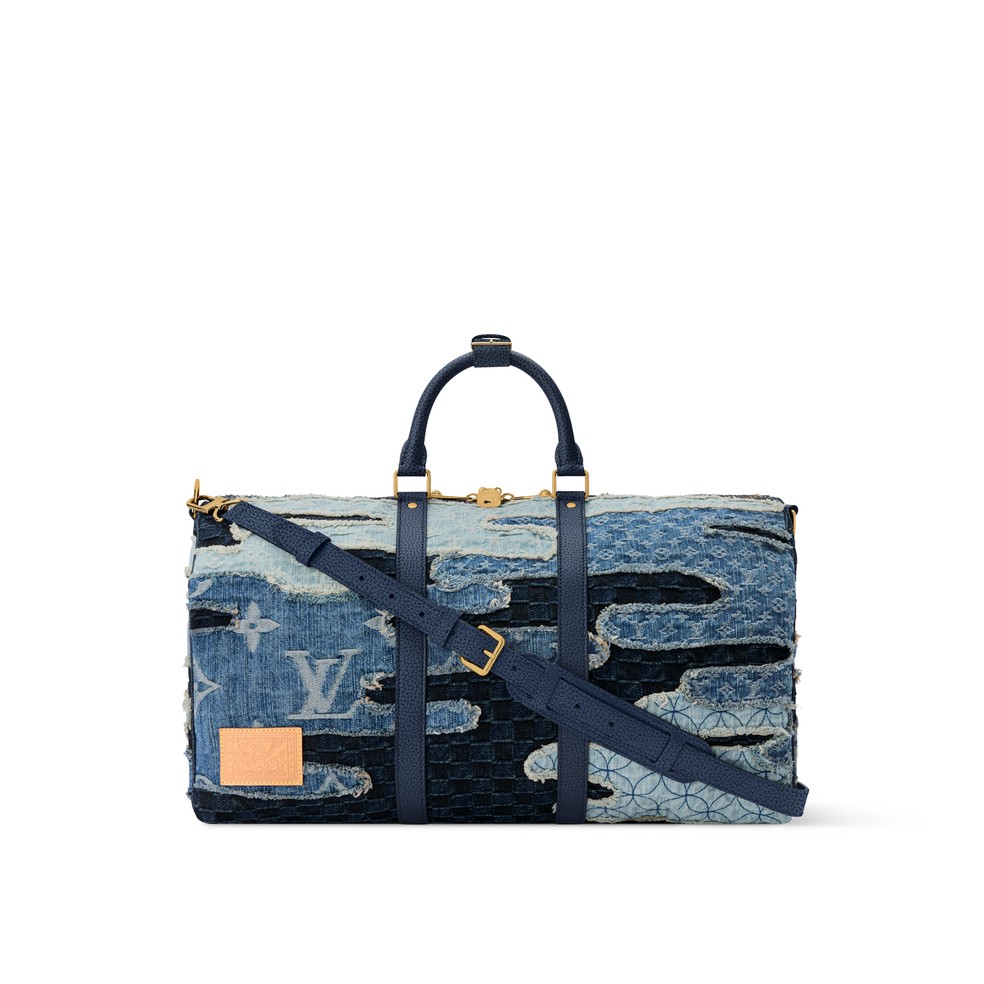 Keepall 50 Bandoulière Boro Denim — Foto: Divulgação/Louis Vuitton