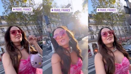 Larissa Manoela mostra look em Paris: 'No Brasil, se eu sair assim, ninguém vai entender nada'