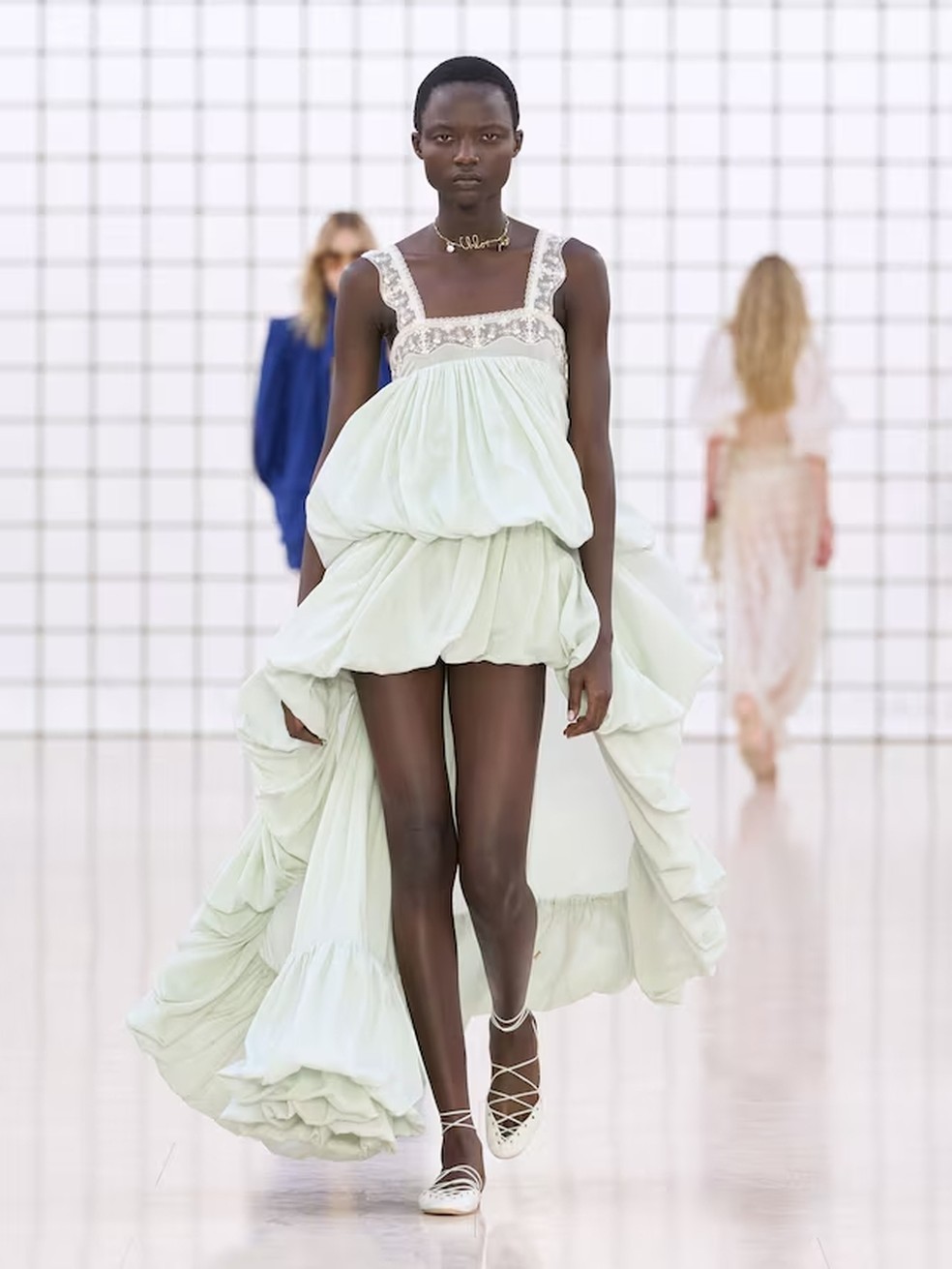 Chloé, coleção primavera verão 2025, na Semana de Moda de Paris — Foto: Reprodução