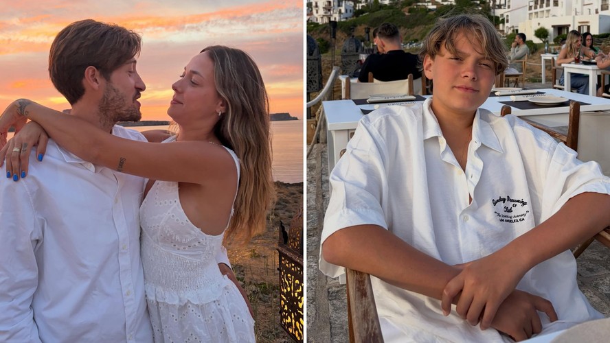 Carol Dantas comemora 7 anos de casada em viagem com Davi Lucca, filho ...