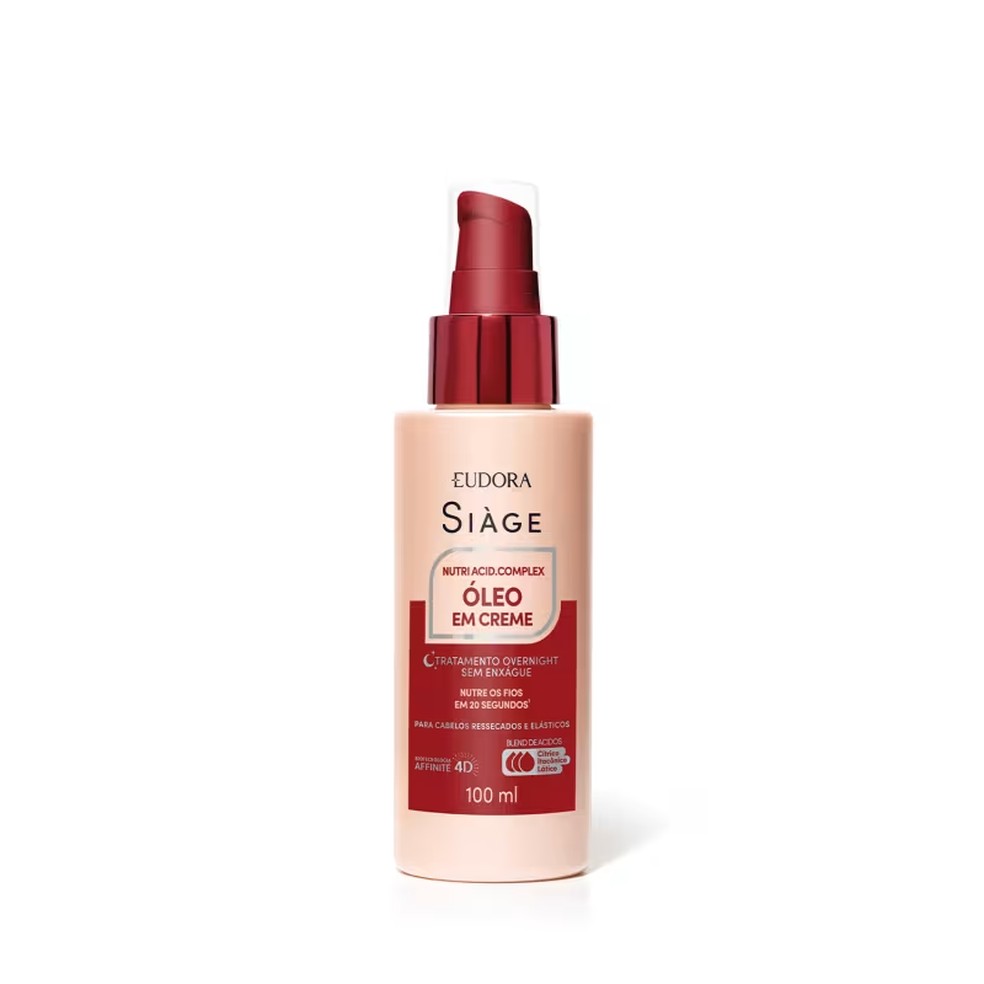Óleo em Creme Siàge Nutri Acid.Complex, Eudora — R$ 67,99 — Foto: Reprodução