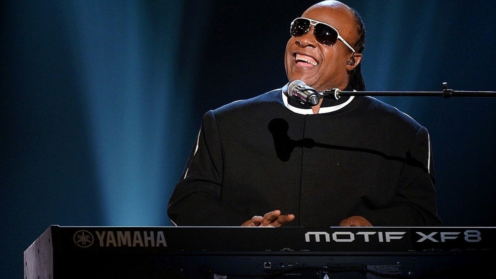 Com 25 Grammys, Stevie Wonder reflete a persistência de Touro. — Foto: Reprodução/Getty Images