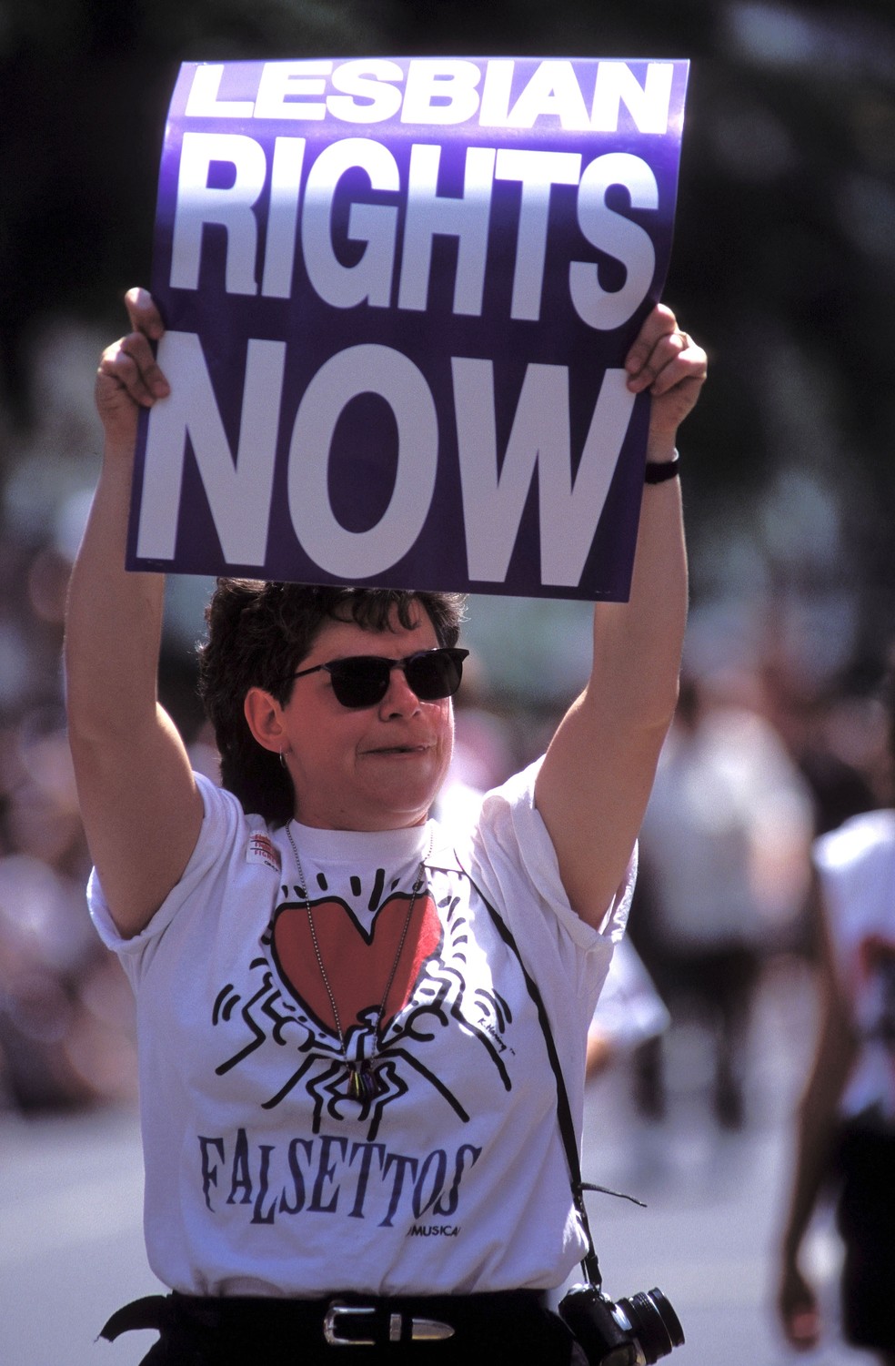 Aniversário de 25 anos da revolta de Stonewall, em Nova York — Foto: Getty Images
