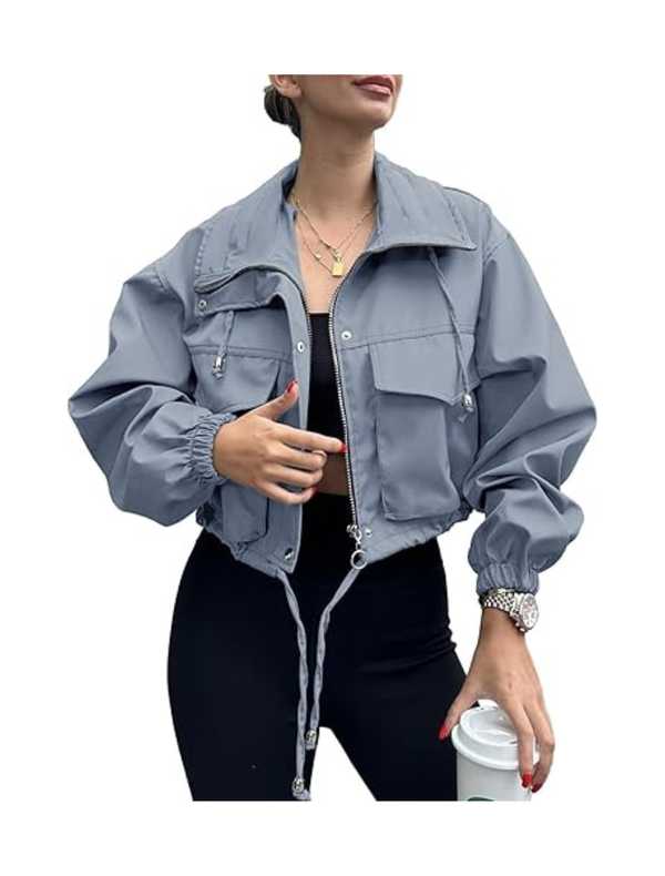 Jaqueta feminina cropped Tankaneo 