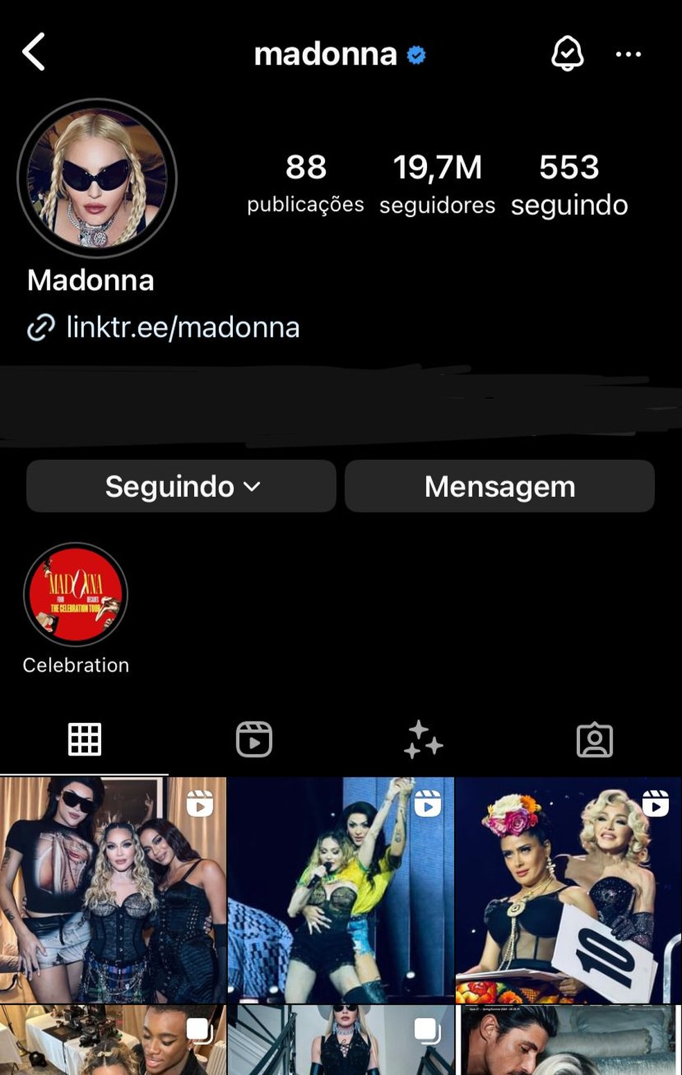 Foto de Madonna com Anitta e Pabllo Vittar aparece em perfil da rainha do Pop — Foto: Reprodução/Instagram