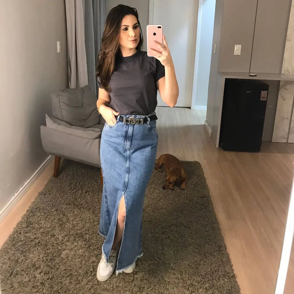 Aprenda a montar looks com saia midi: confira o guia definitivo de ...