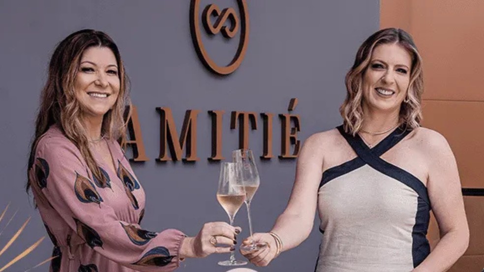 Brindemos a elas: Juciane Casagrande e Andreia Gentilini (Brasil) — Foto: Divulgação
