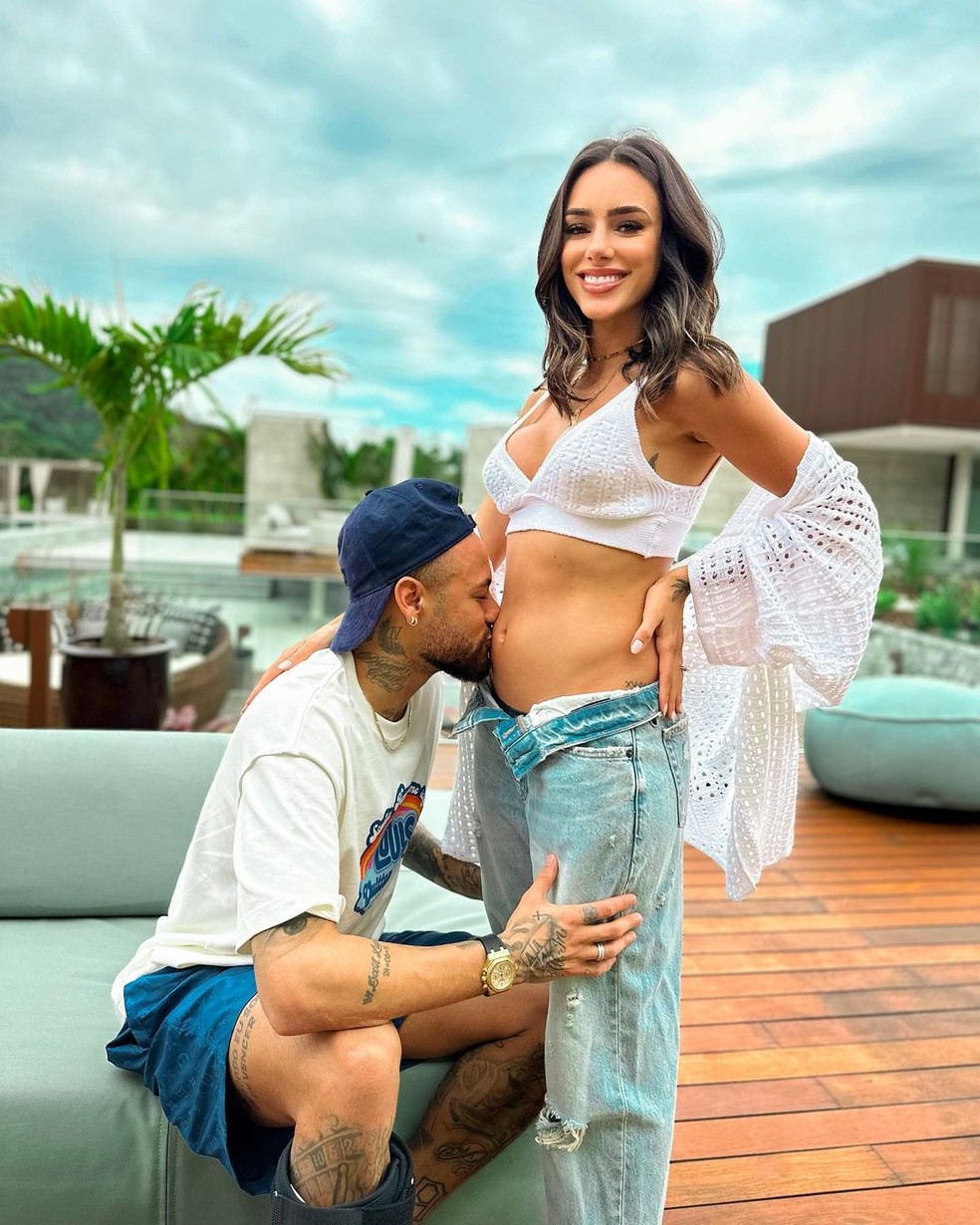 Bruna Biancardi está grávida de sua primeira filha com o jogador de futebol Neymar — Foto: Reprodução Instagram