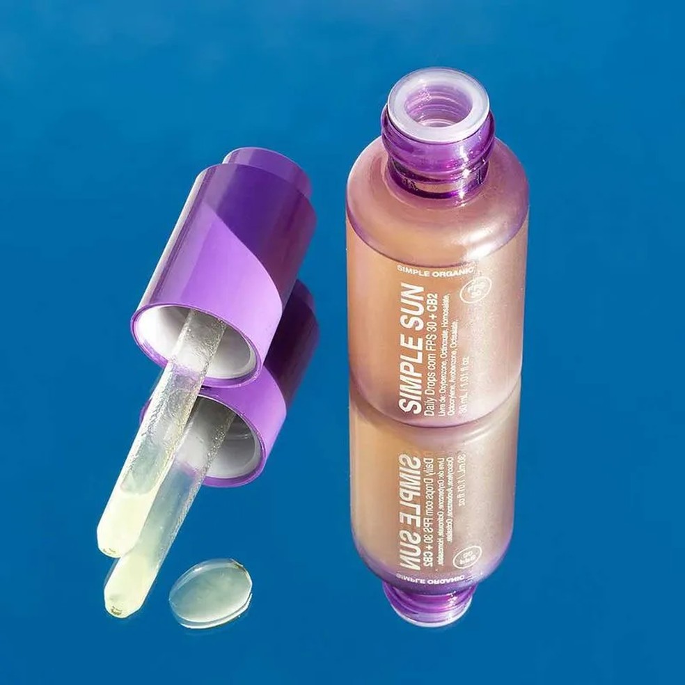 5. Protetor Solar Daily Drops FPS 30, Simple Organic, R$ 129 — Foto: Reprodução