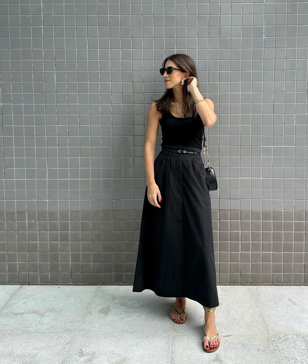 Aprenda a montar looks com saia midi: confira o guia definitivo de ...