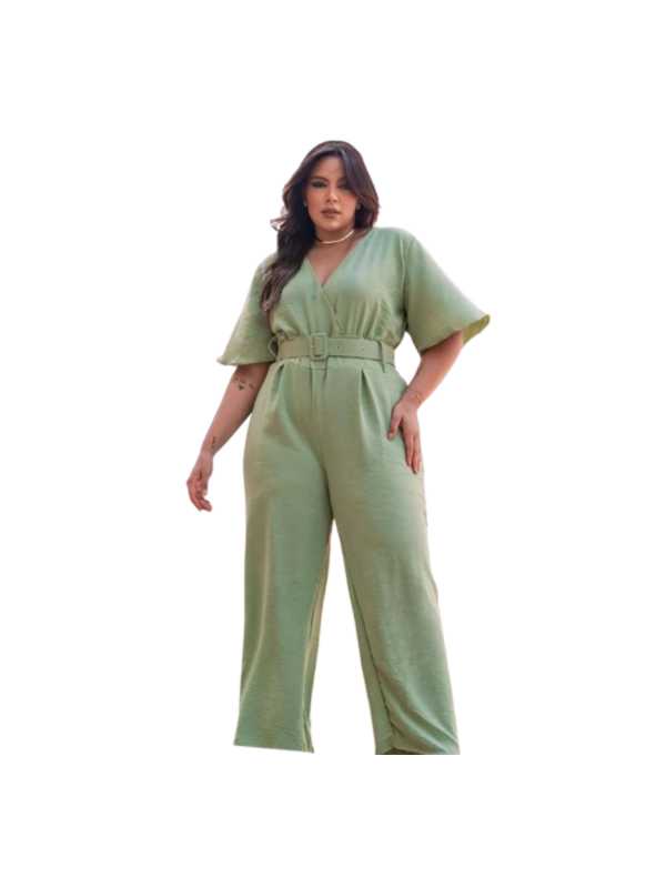 Macacão plus size Fortunare