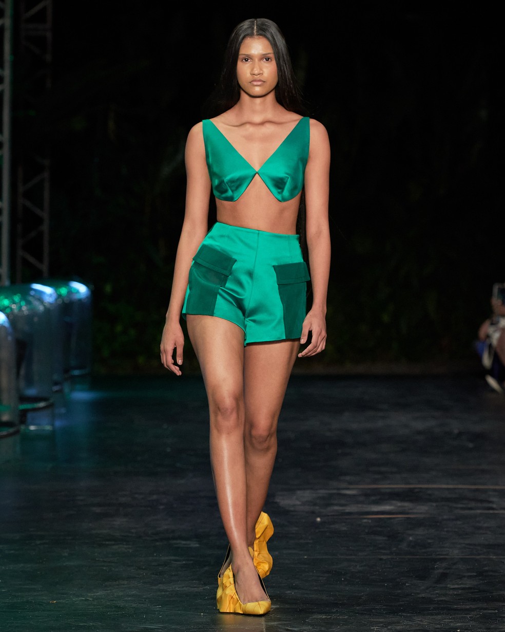 Coleção 'Nós', Shop Ginger: shorts e top Tucano — Foto: Zé Takahashi