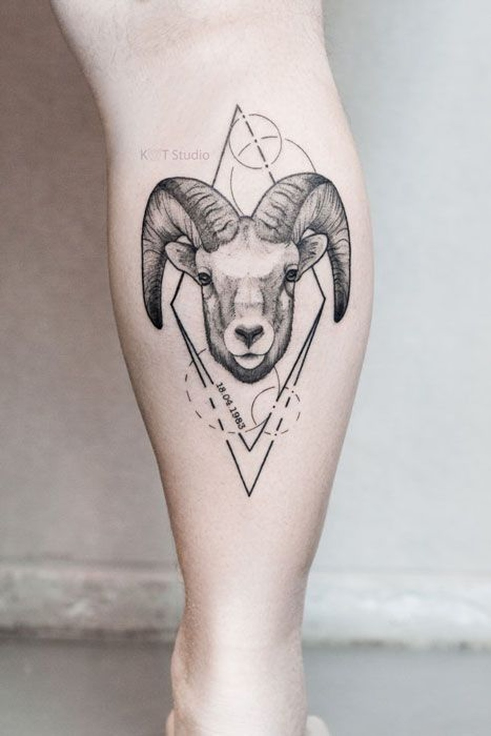 Panturrilha, um carneiro, que simboliza o signo de áries — Foto: Reprodução/Pinterest 