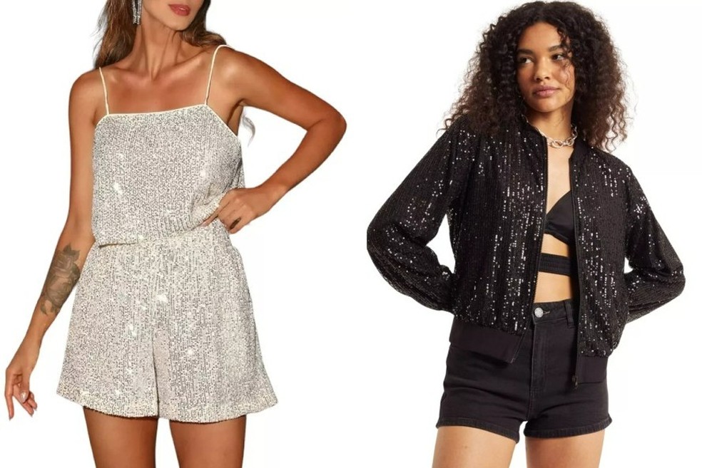Só paetê: 6 peças brilhantes para criar um look básico, mas com borogodó