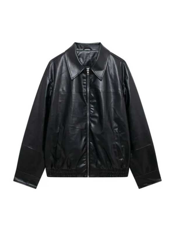 Jaqueta Bomber Feminina Couro