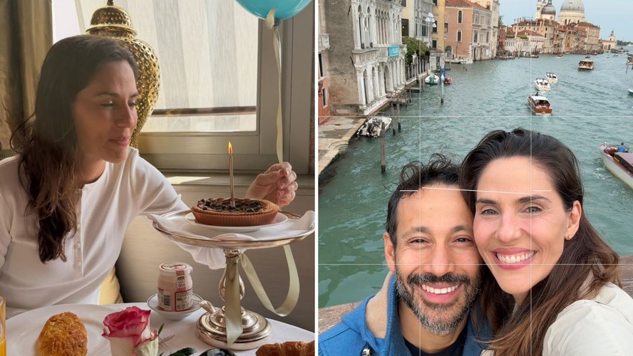 Ex-Malhação, Rafaela Mendelli comemora aniversário na Itália ao lado do marido