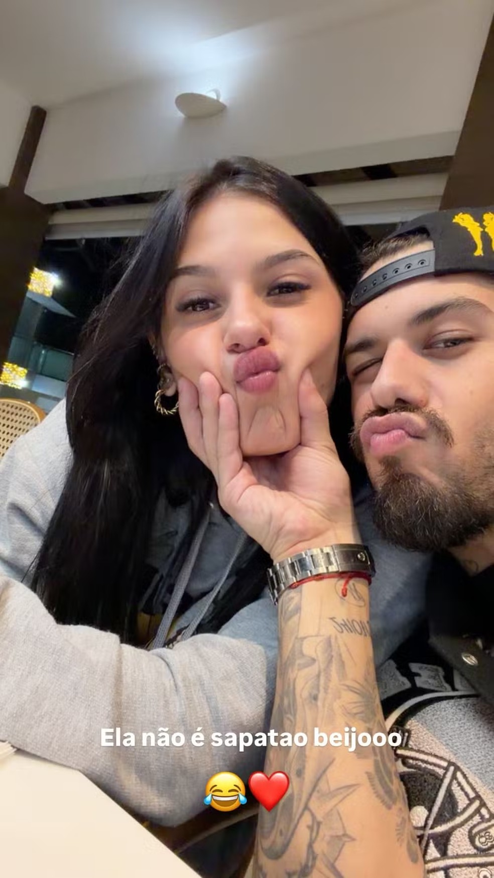 Zé Felipe ironiza polêmica envolvendo comentário sobre sexualidade de Ana Castela, sua namorada — Foto: Reprodução/Instagram