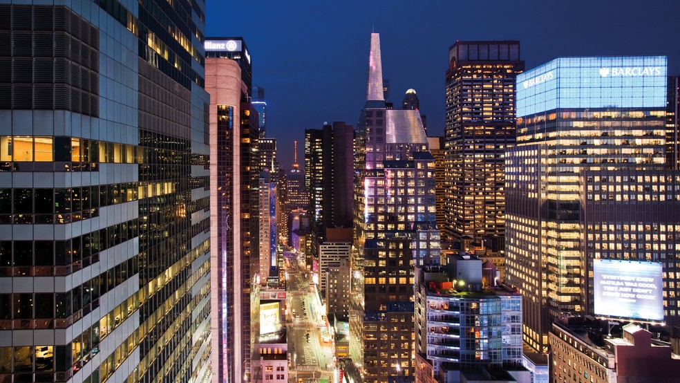 A vista da Times Square nas alturas — Foto: Divulgação