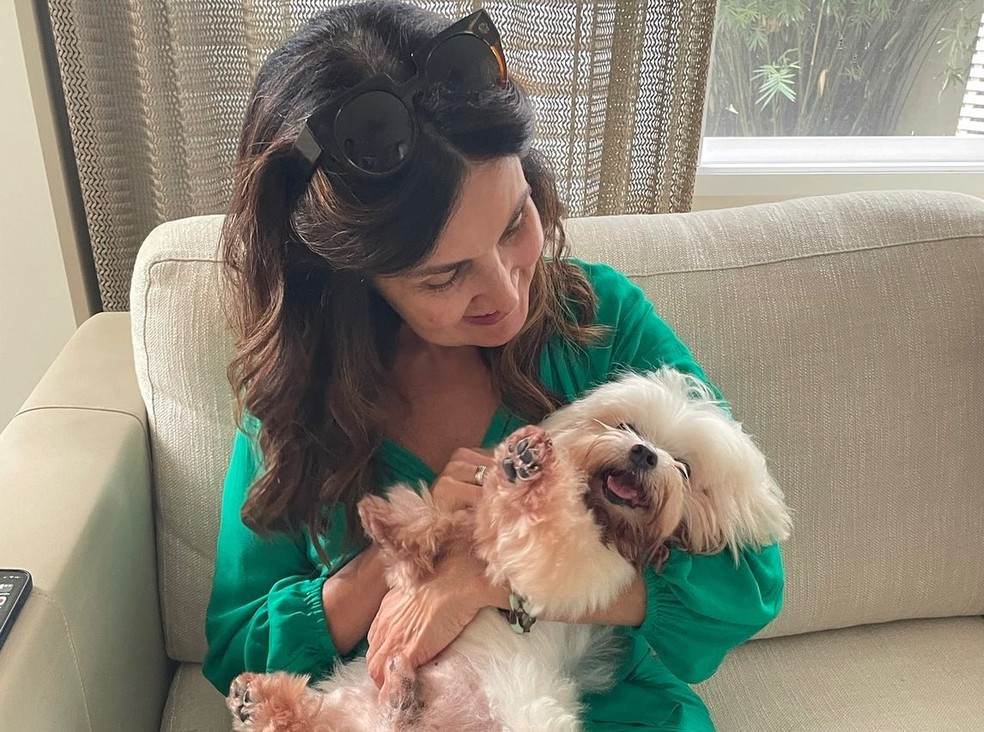 Fátima Bernardes lamenta morte de cadela — Foto: reprodução/instagram
