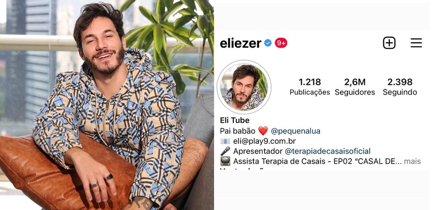 Após casamento com Viih Tube, Eliezer muda nome para Eli Tube e diverte fãs