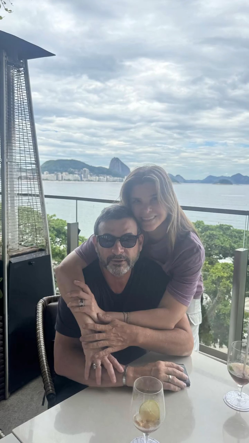 Cristiana Oliveira publica foto rara com o namorado — Foto: Reprodução/ Instagram