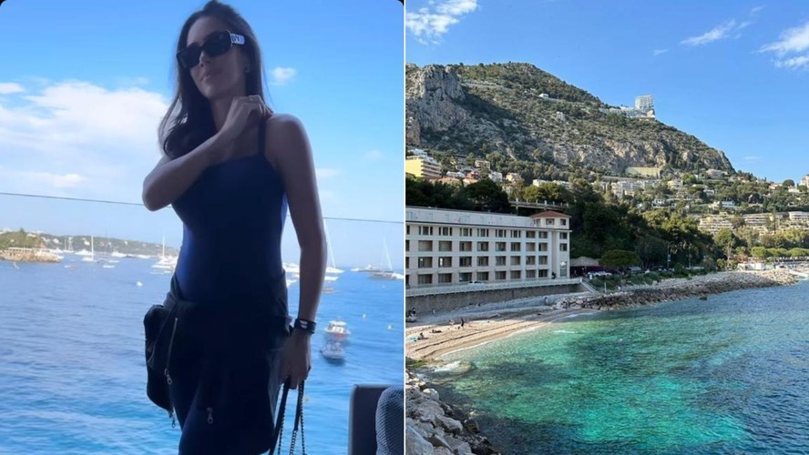 Bruna Biancardi mostra viagem para Monaco