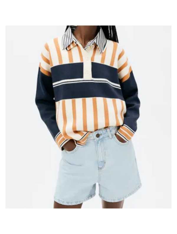 Blusa Polo Feminina Manga Longa Hering