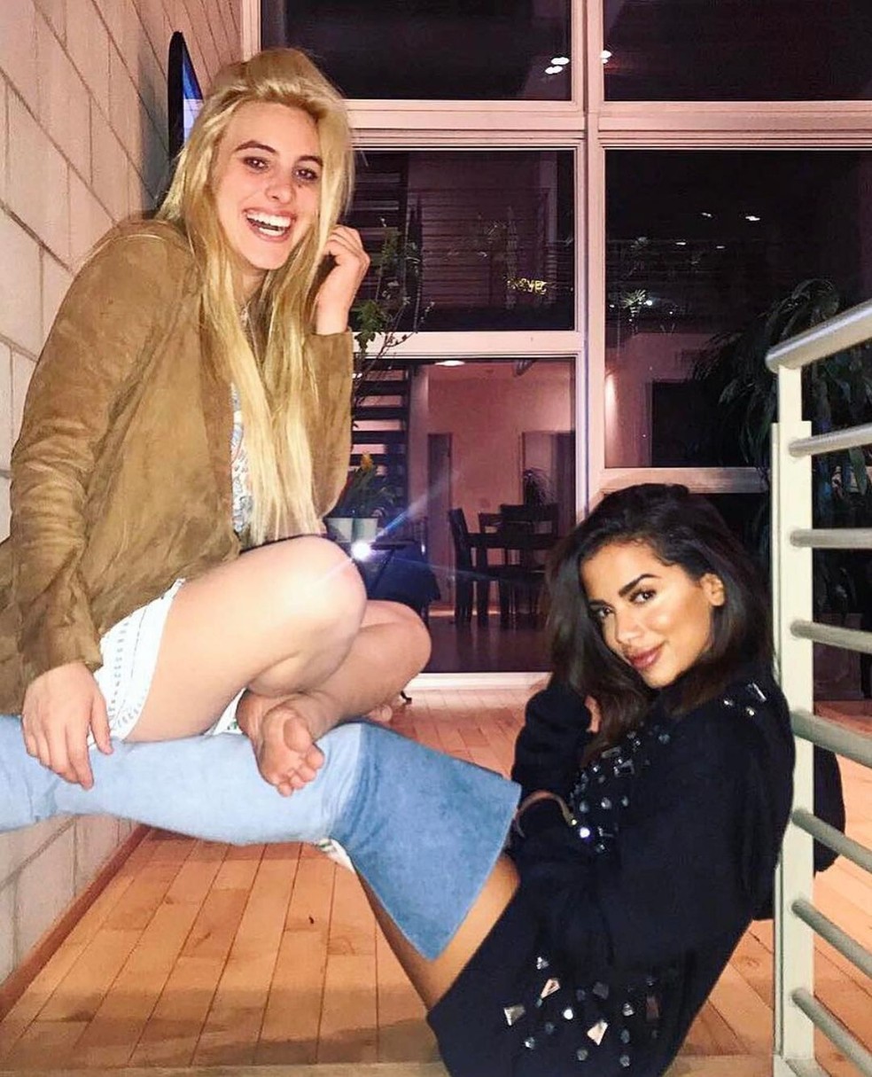 Lele Pons e Anitta quando começaram sua amizade, em 2017 — Foto: Instagram / Lele Pons