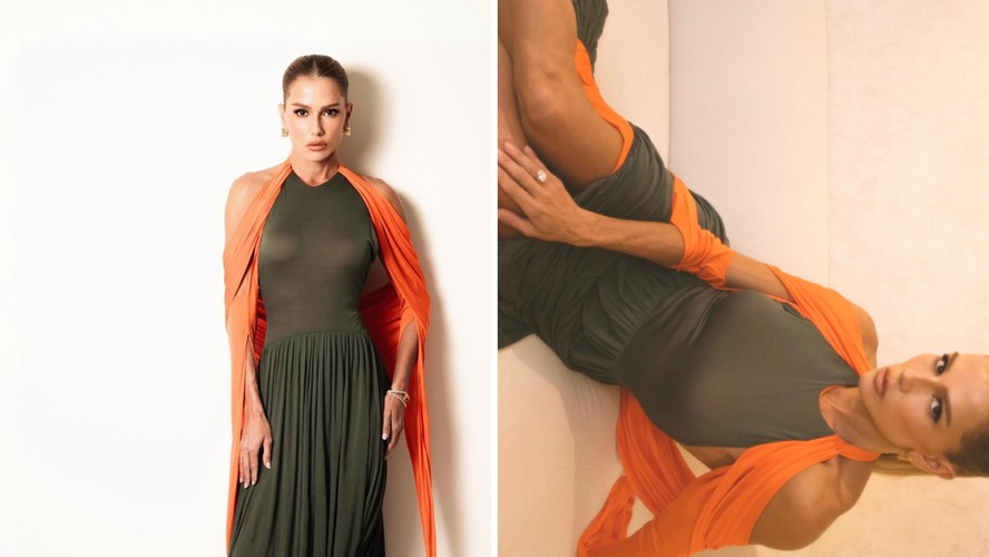 Deborah Secco mostrou seu look para um evento em São Paulo