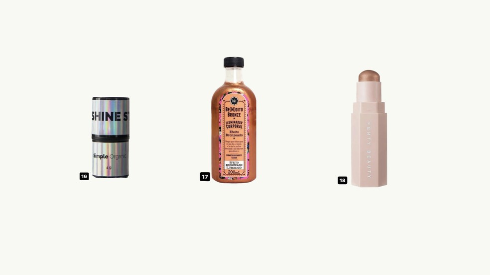 Produtos de beleza para levar para os blocos de Carnaval — Foto: Divulgação