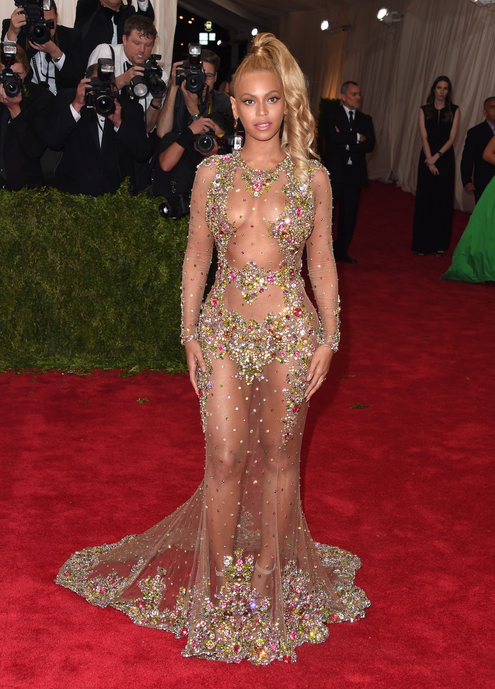 Beyoncé no Met Gala de 2015 — Foto: Getty Images