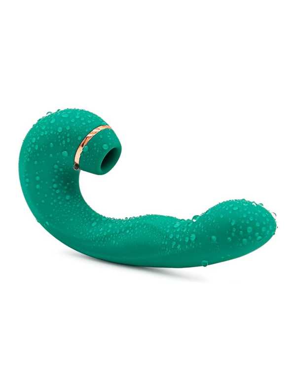 Vibrador e sugador DeCortona verde