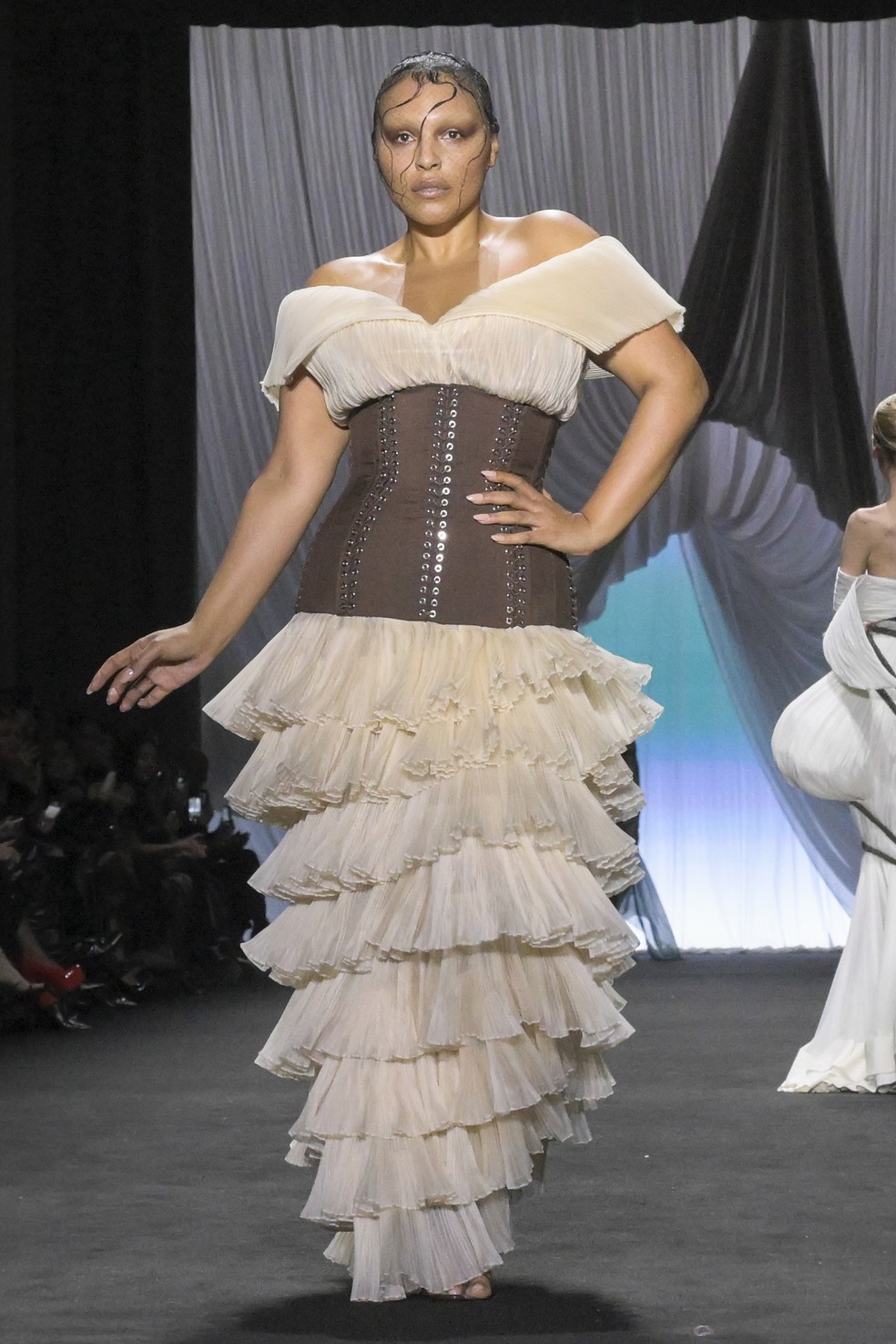 Jean Paul Gaultier na Semana de Alta-Costura verão 2025 — Foto: Getty Images
