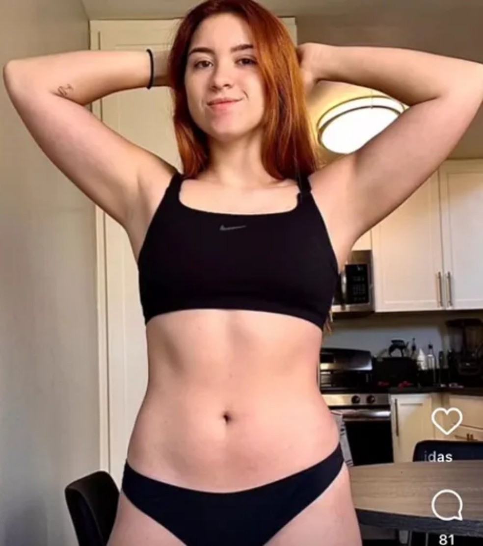 Sofia Liberato mostrou transformação no corpo após mudar estilo de vida — Foto: Reprodução Instagram