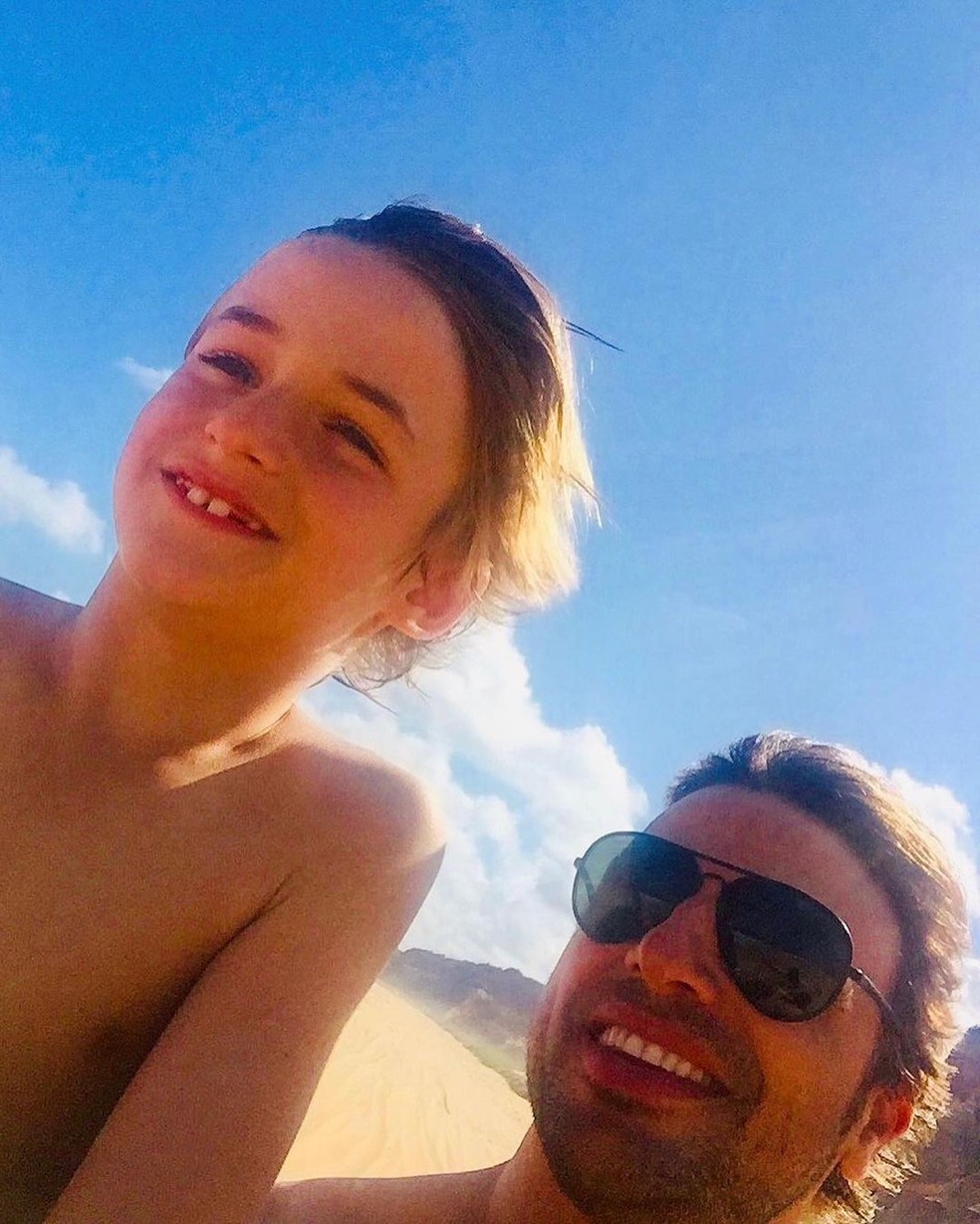 Cássio Reis celebra 15 anos do filho, Noah — Foto: reprodução/instagram