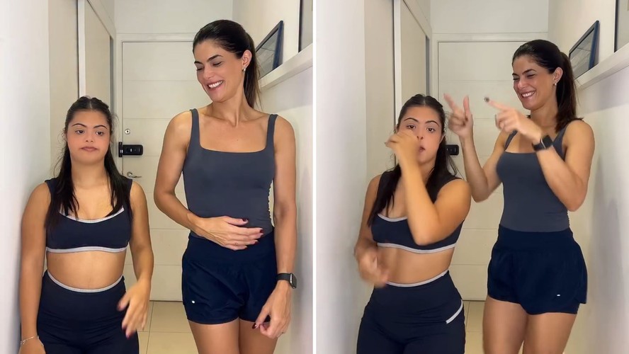 Filha de Romário, Ivy Faria dança em vídeo ao lado da mãe e se declara: 'Te amo'