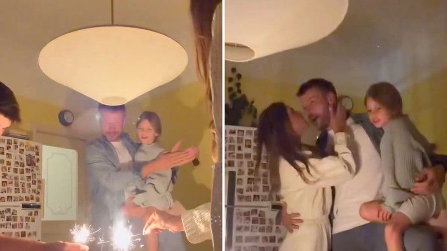 Fernanda Lima mostra comemoração dos 46 anos de Hilbert no refúgio da família: 'Sorte minha'