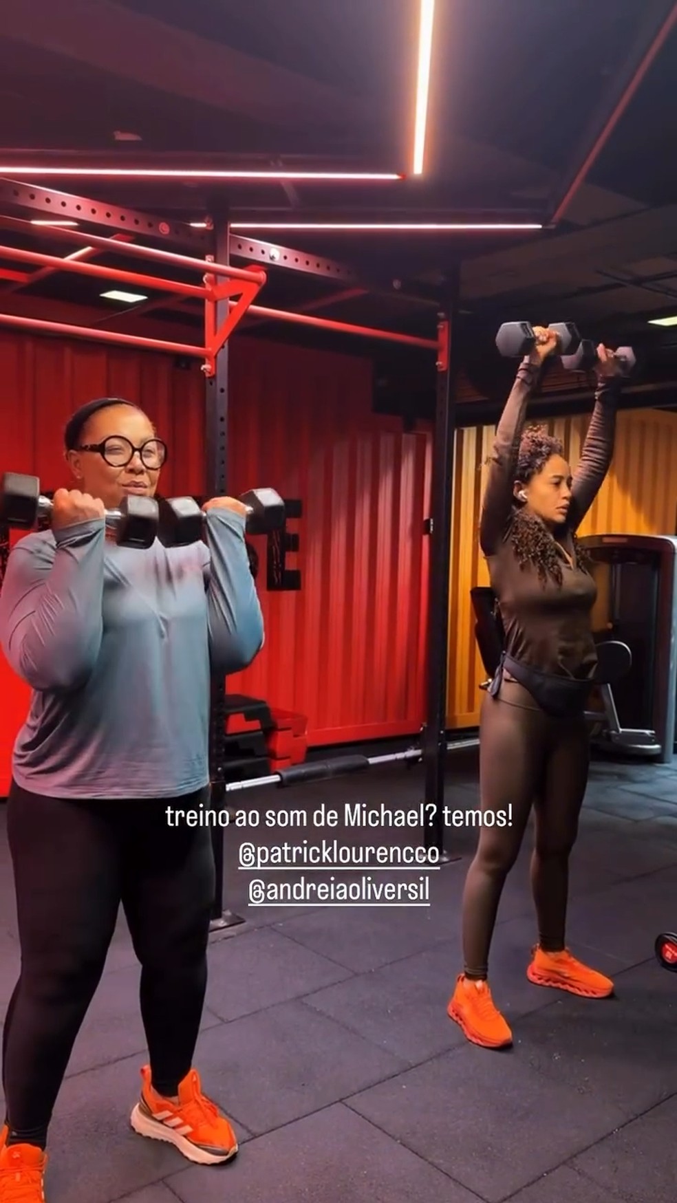 Taís Araújo treina ao som de Michael Jackson — Foto: Reprodução/ Instagram
