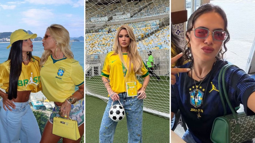 Clima de Copa! Celebridades se reúnem no Rio para torcer pela Seleção Brasileira